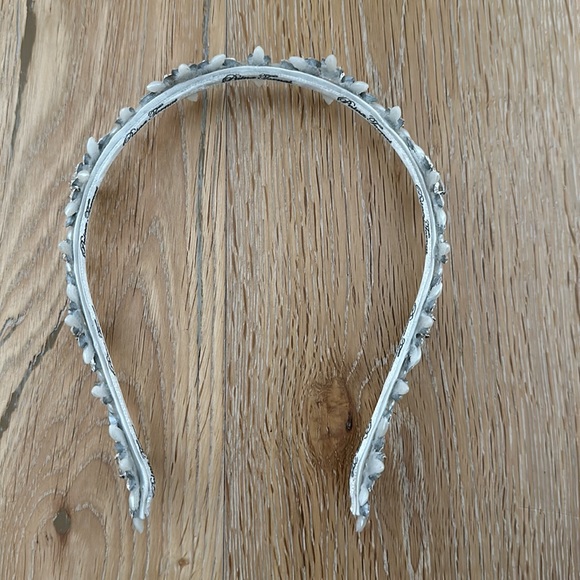 Pnina Tornai Swarovski Crystal and Pearl Cluster Wedding Headband Head Piece NWT - Picture 5 of 11